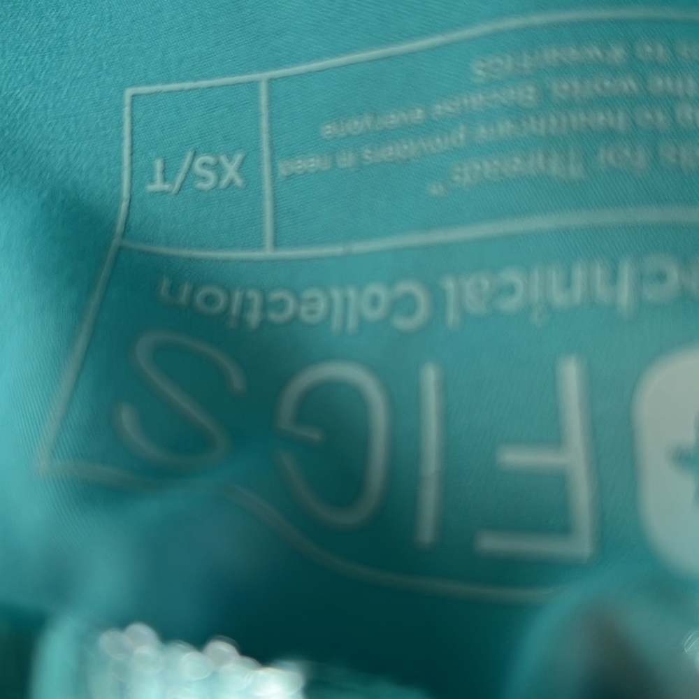 Light Blue/Teal Figs Scrubs Gem